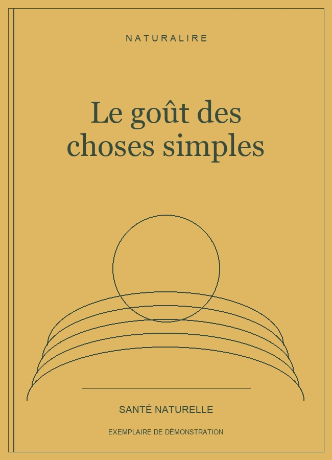 Couverture de démonstration : Le goût des choses simples