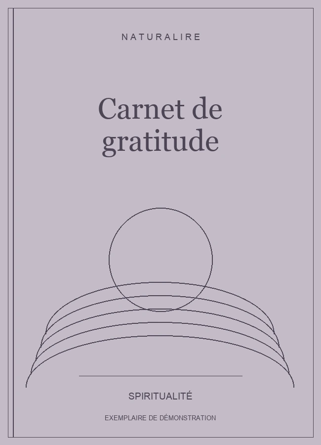 Couverture de démonstration : Carnet de gratitude